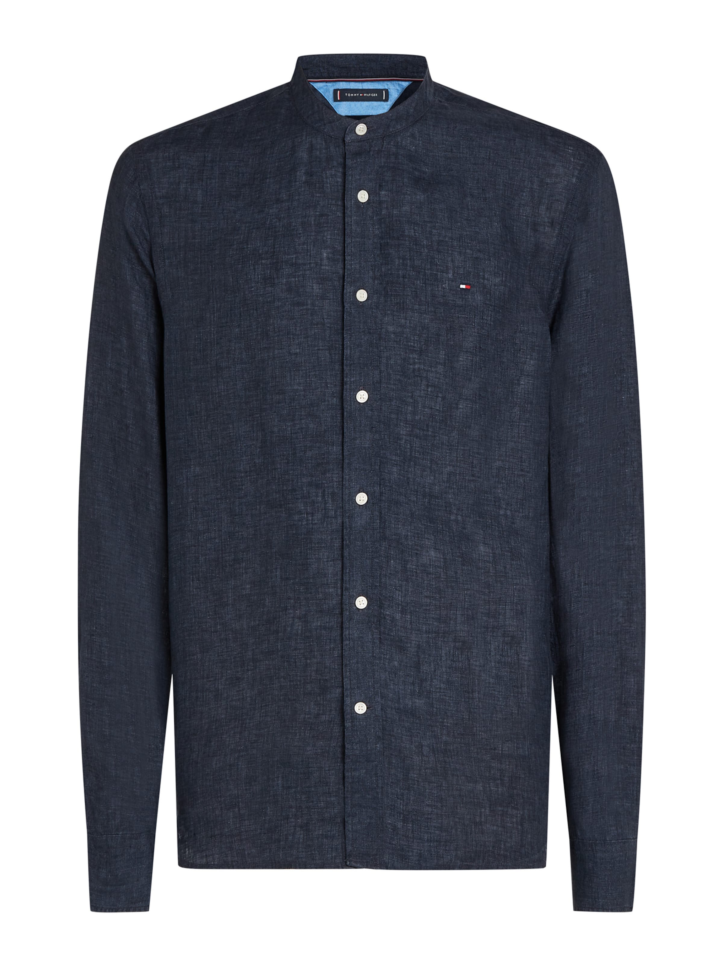 TOMMY HILFIGER Regular Fit Hemd in Blau: Vorderseite