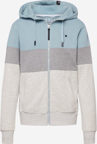 Alife and Kickin Zip-Up Hoodie 'KingsleyAK' in Grey: front