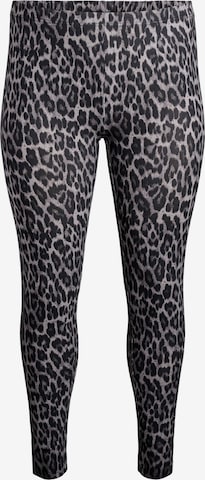 Zizzi Leggings 'VLEGGINGS' in Grey: front