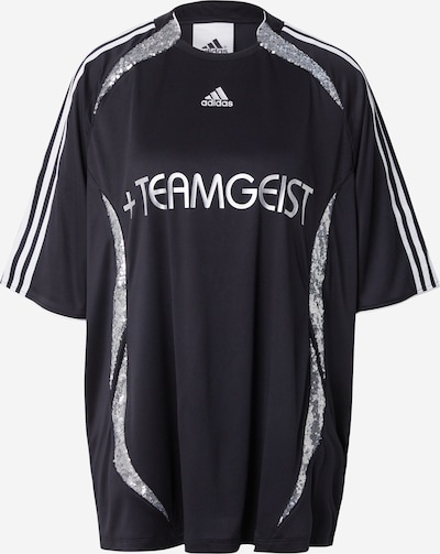 Marškinėliai 'Adilenium Season 4 Teamgeist' iš ADIDAS ORIGINALS, spalva – juoda / sidabrinė / balta, Prekių apžvalga