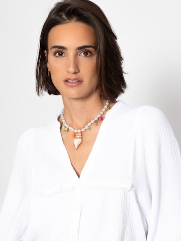 SASSYCLASSY Blouse in White