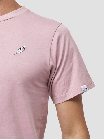 Mikon T-Shirt 'Feder' in Pink