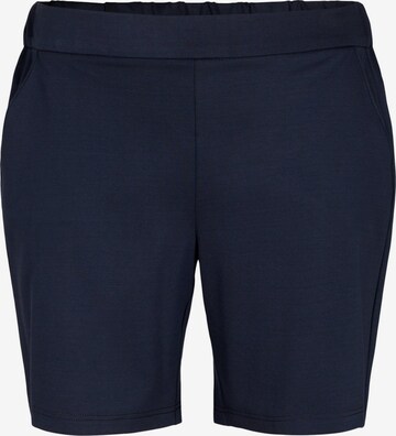 Zizzi Regular Broek 'JMADDISON' in Blauw: voorkant