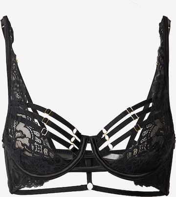 Hunkemöller - Push-up Soutien 'Iggy' em preto: frente