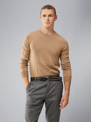 J.Lindeberg Sweater 'Lyle' in Brown: front