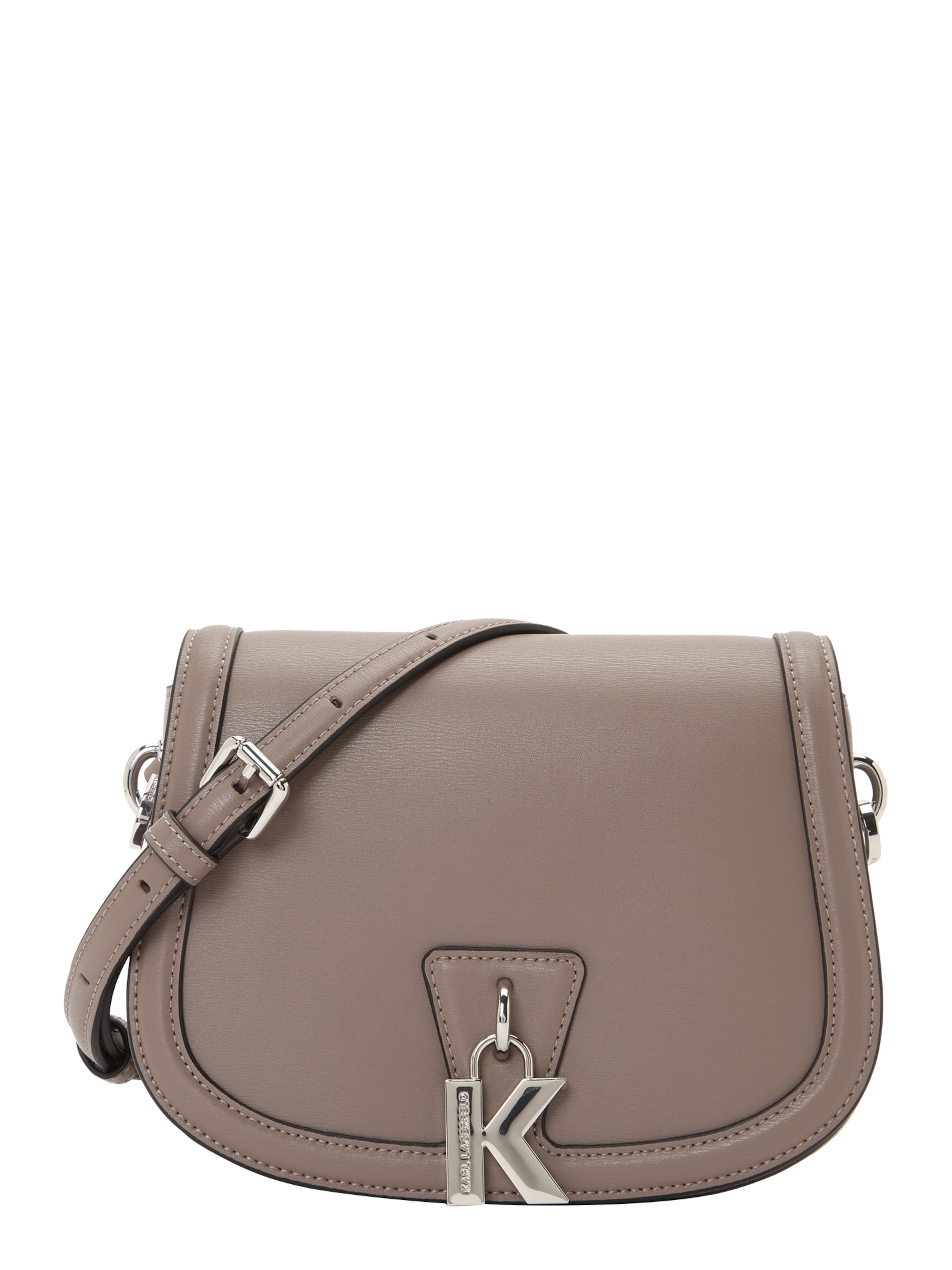 Karl Lagerfeld Чанта с презрамки в сиво: отпред