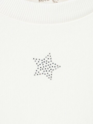Bluză de molton 'STARRY' de la MANGO KIDS pe alb