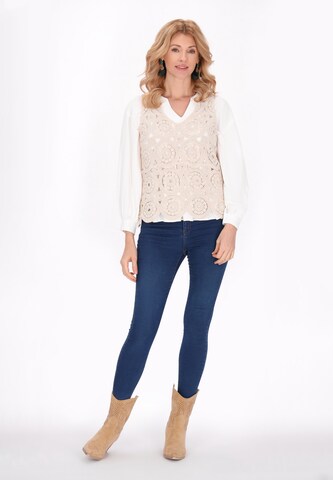 usha FESTIVAL Sweater 'Fashion Look' in Beige