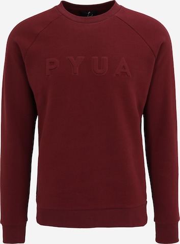 PYUA Sweatshirt in Rot: predná strana