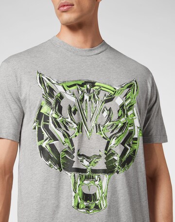 Plein Sport - Camiseta 'Chrome Tiger' en gris