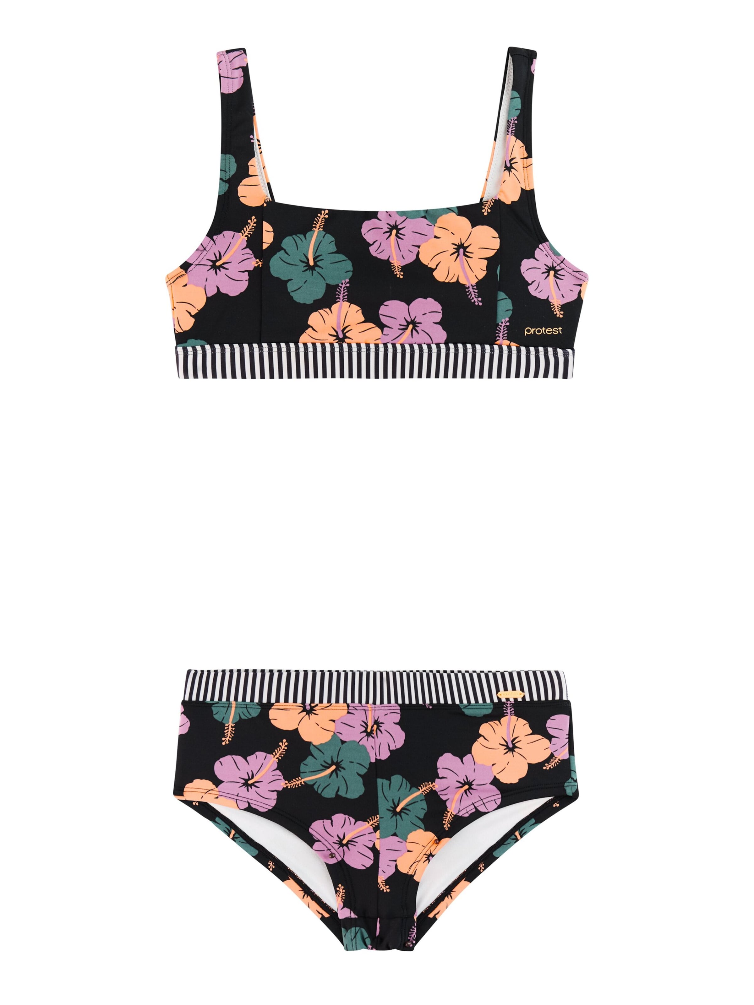 PROTEST Bustier Bikini 'PRTJenine JR'‌ in Schwarz: Vorderseite