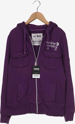 ARQUEONAUTAS Sweatshirt & Zip-Up Hoodie in L in Purple: front