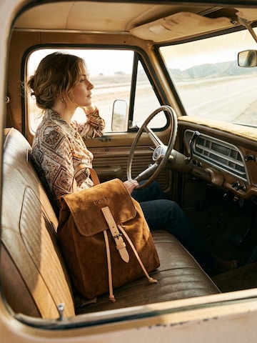 Sac à dos 'Leather Backpack in Suede Brown Venice Collection' THE DUST COMPANY en marron