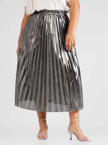 ONLY Carmakoma Skirt 'HAILEY' in Silver: front
