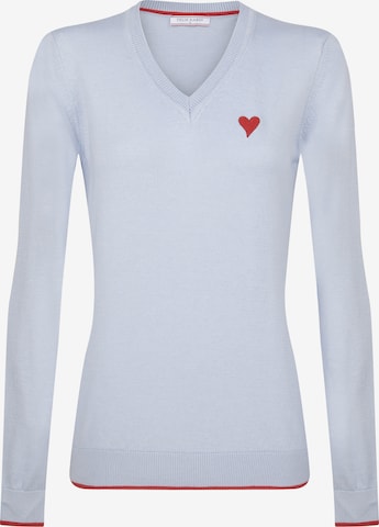 Pulover de la Felix Hardy pe albastru: față