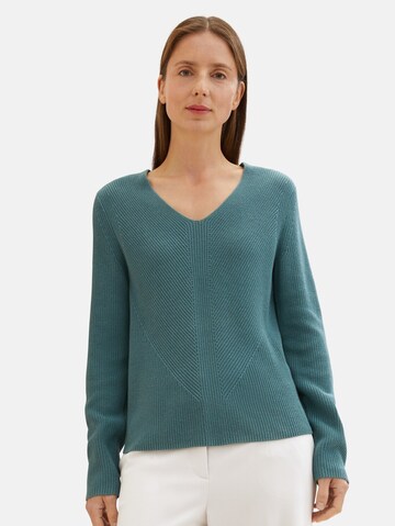 TOM TAILOR Sweater in Green