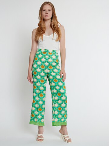 Ana Alcazar Wide leg Pleated Pants 'Kebly ' in Mixed colors