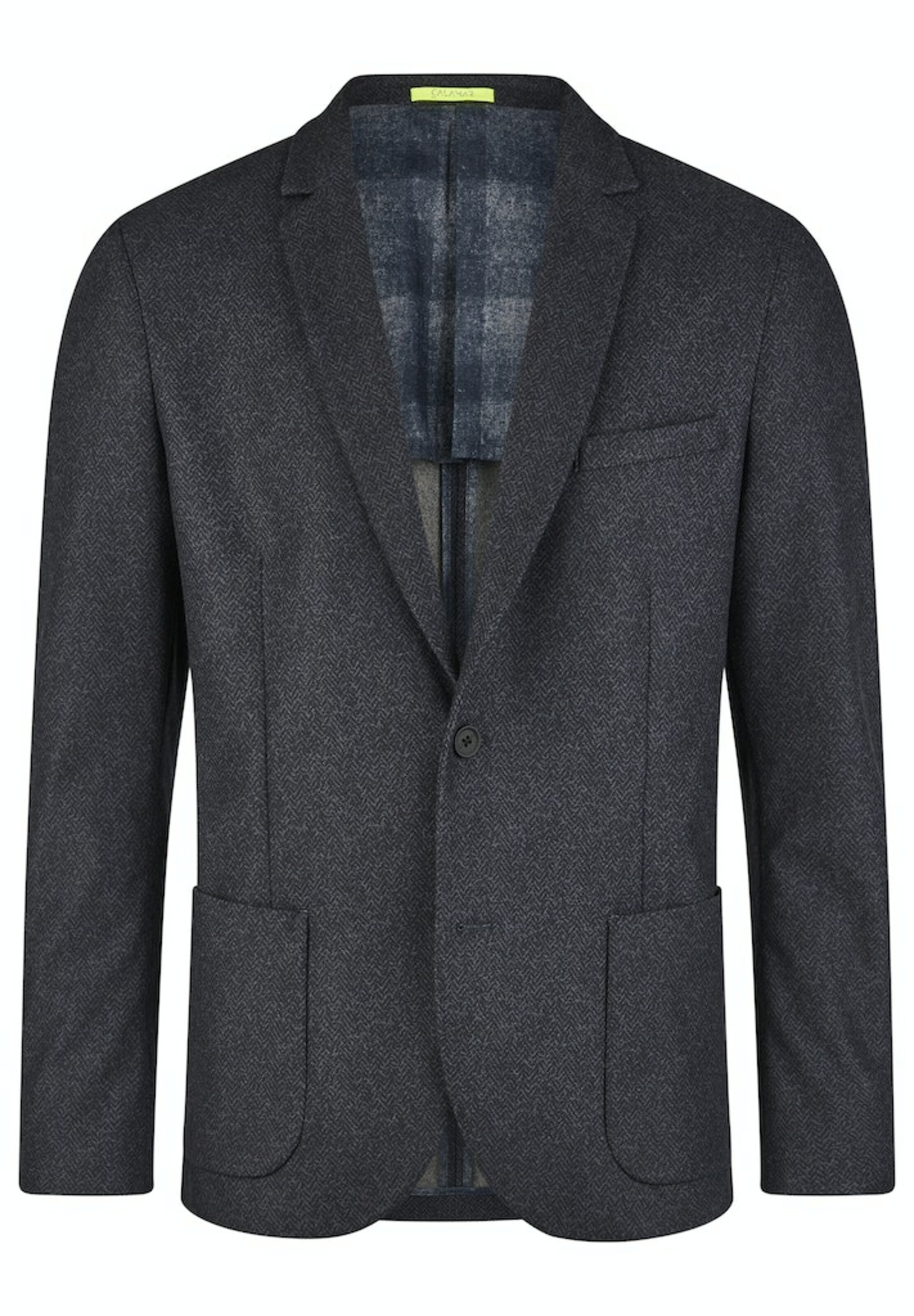 CALAMAR Regular fit Colbert in Grijs: voorkant