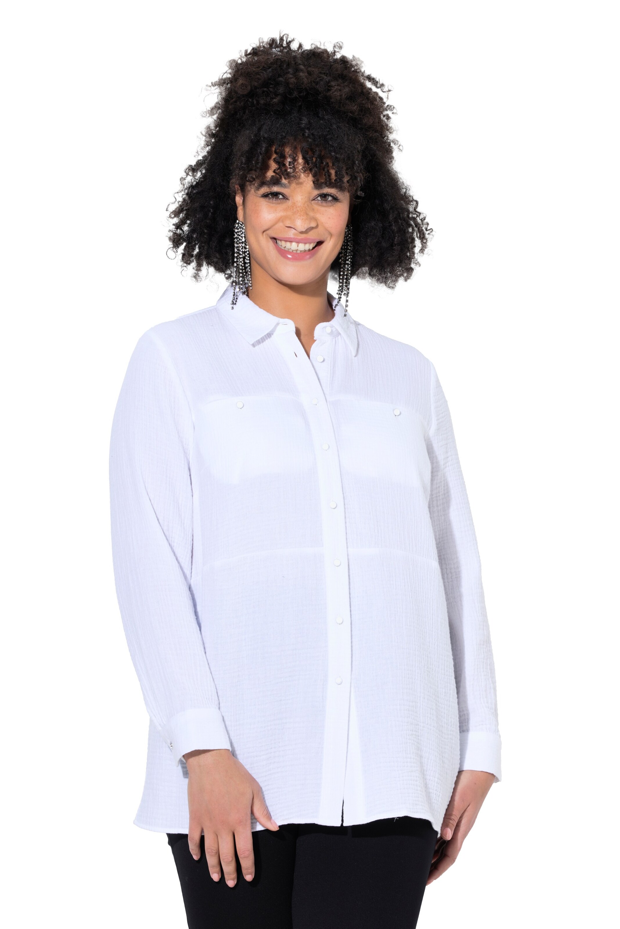 MIAMODA Blouse in White: front