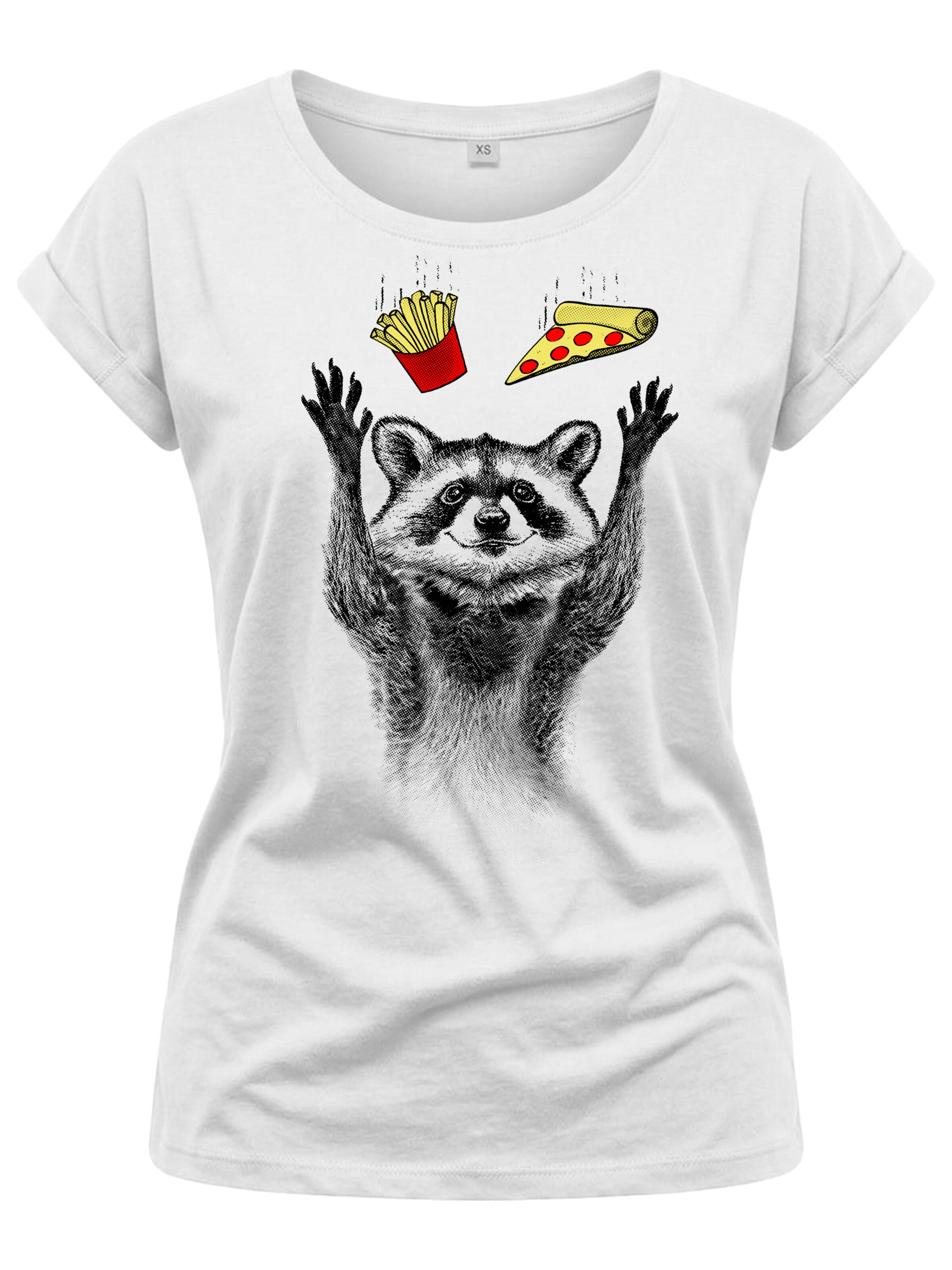MAKAYA Shirt 'Pizza' in White: front