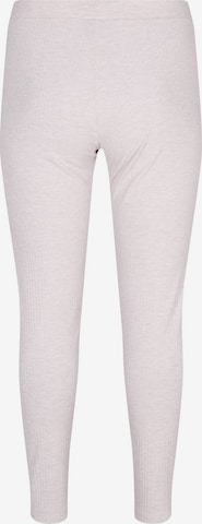 Zizzi Skinny Pyjamahose 'Mavlis' in Beige