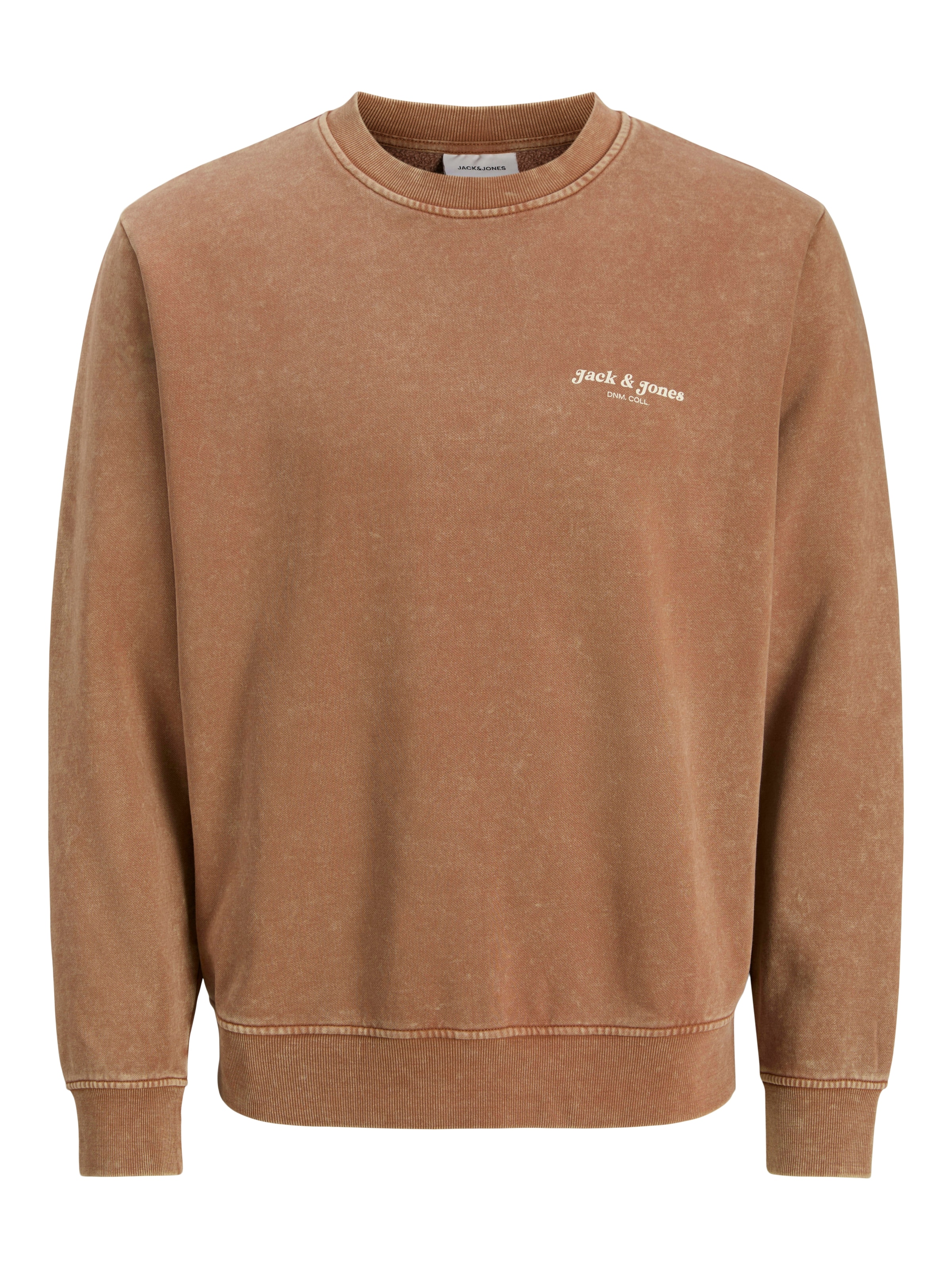 JACK & JONES Sweatshirt 'JJEDover' in Brown: front