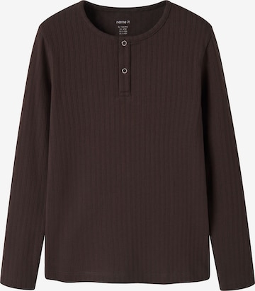 NAME IT - Camiseta en marrón: frente