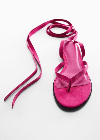 MANGO Sandale 'Tordin' in Pink