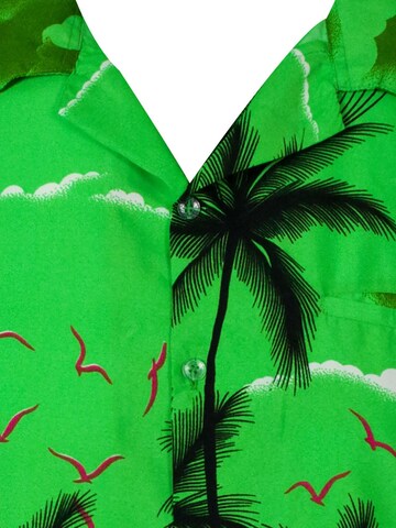 King Kameha Shirt 'Beach' in Groen