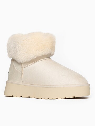 Stivale 'FALISA' di Island Boot in bianco: frontale