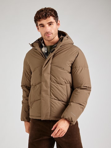 JACK & JONES - Casaco de inverno 'JJWORLD' em castanho: frente