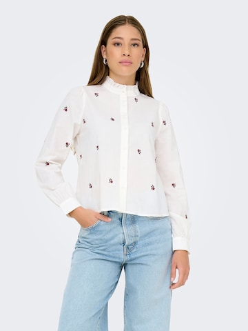 ONLY Bluse 'ONLCamille' i hvid: forside