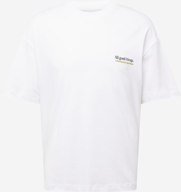 JACK & JONES T-shirt 'BAXTER' i vit: framsida