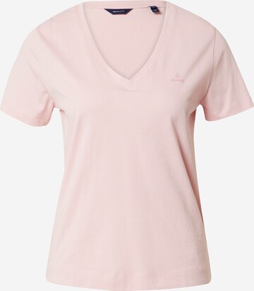 T-shirt GANT en rose : devant