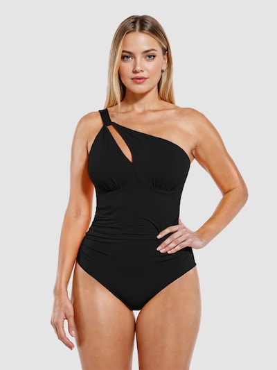 cfab (formerly creamy fabrics) Shapingbadeanzug 'Cut out Shaping - Badeanzug' in schwarz, Produktansicht