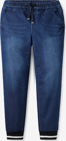 SHEEGO Tapered Jeans in Blauw: voorkant