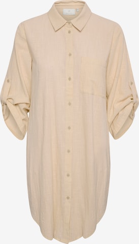 Robe-chemise Kaffe en beige : devant
