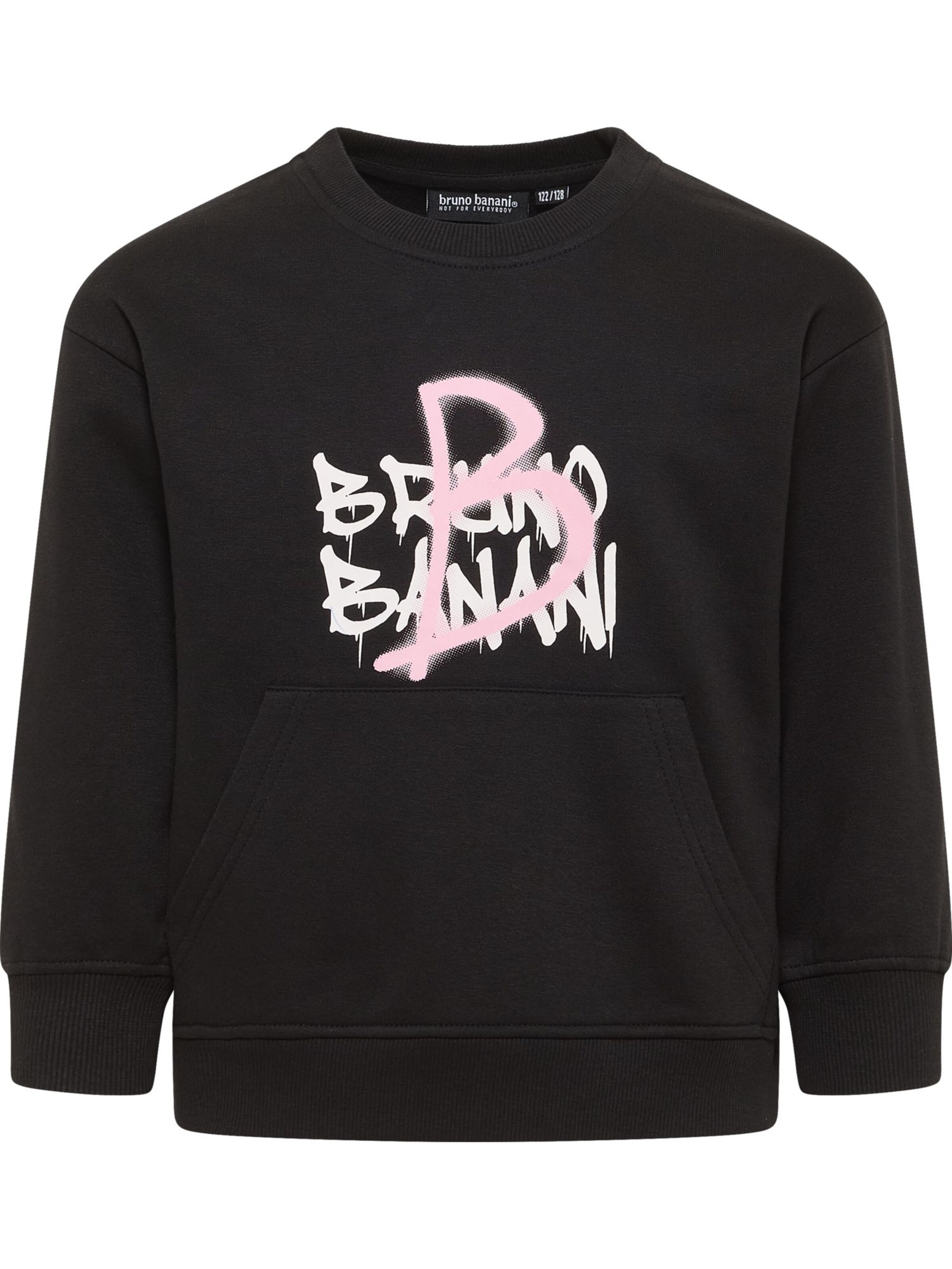 Bruno Banani Sweatshirt 'FORRESTER' in Zwart: voorkant