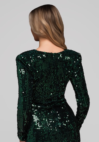 Robe de soirée Ombre en vert