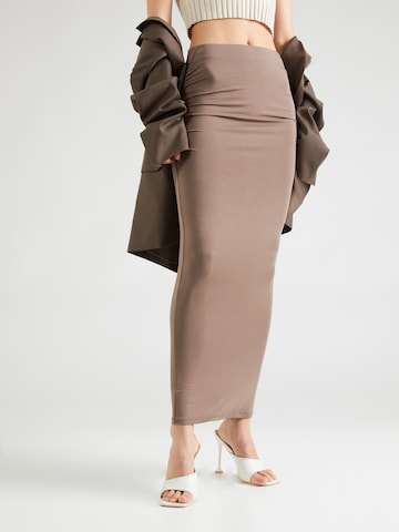 Gina Tricot Skirt in Brown: front