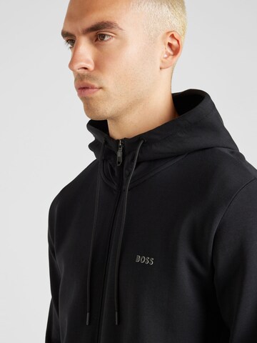 BOSS Sweatjacka 'Saggy' i svart