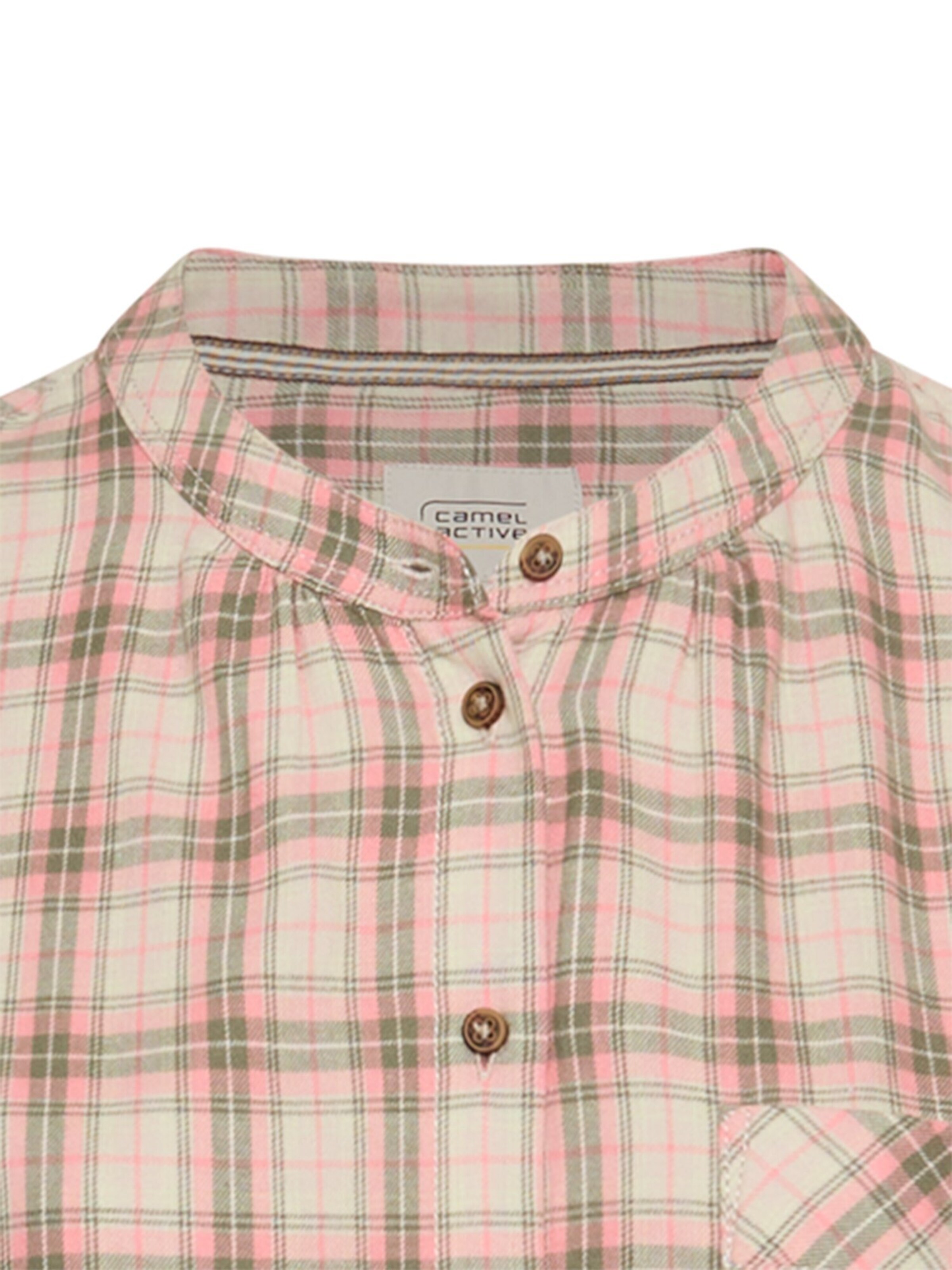 CAMEL ACTIVE Karobluse aus Baumwollmix in Pink