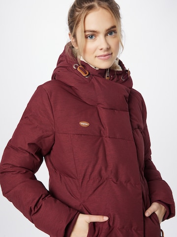 Manteau d’hiver 'PAVLA' Ragwear en rouge