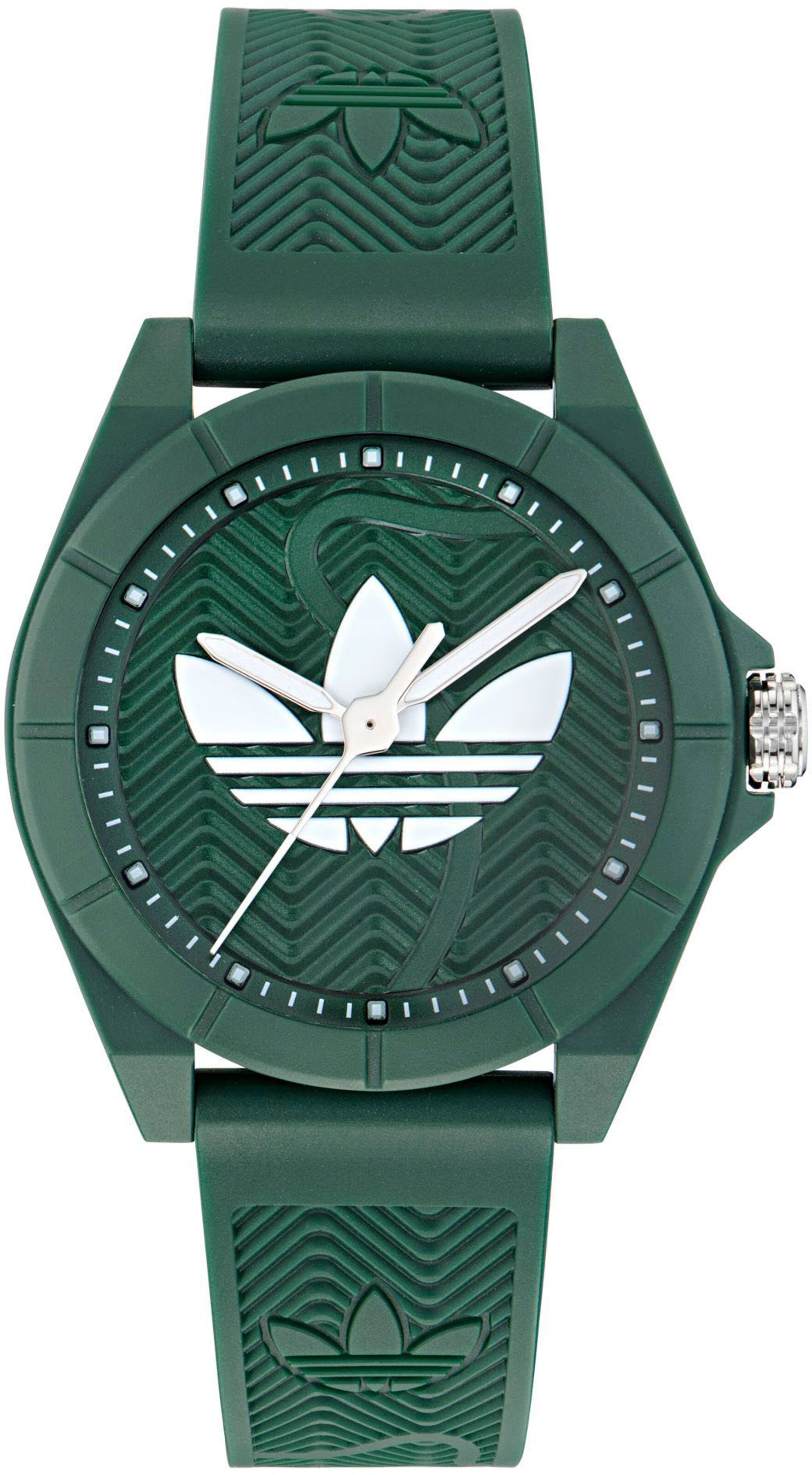 ADIDAS ORIGINALS Analog watch 'Project Four' in Green: front