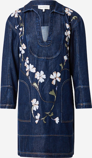 Munthe Haljina 'FIVA' u pastelno plava / tamno plava / maslinasta / pastelno roza, Pregled proizvoda