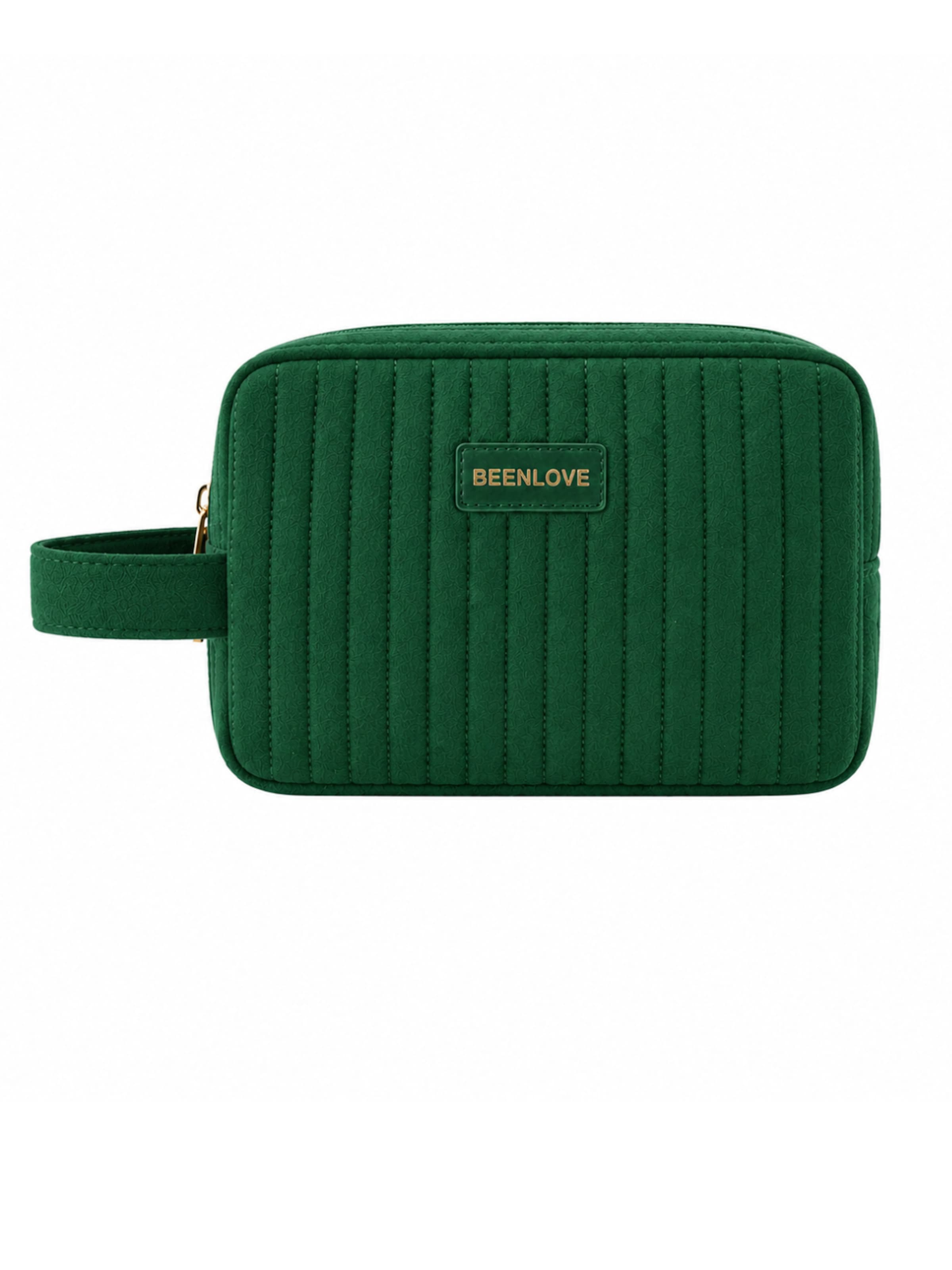 MEVYRA Cosmetic Bag in Green: front