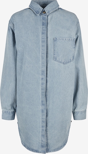 Urban Classics Bluse in XXXL in blue denim, Produktansicht