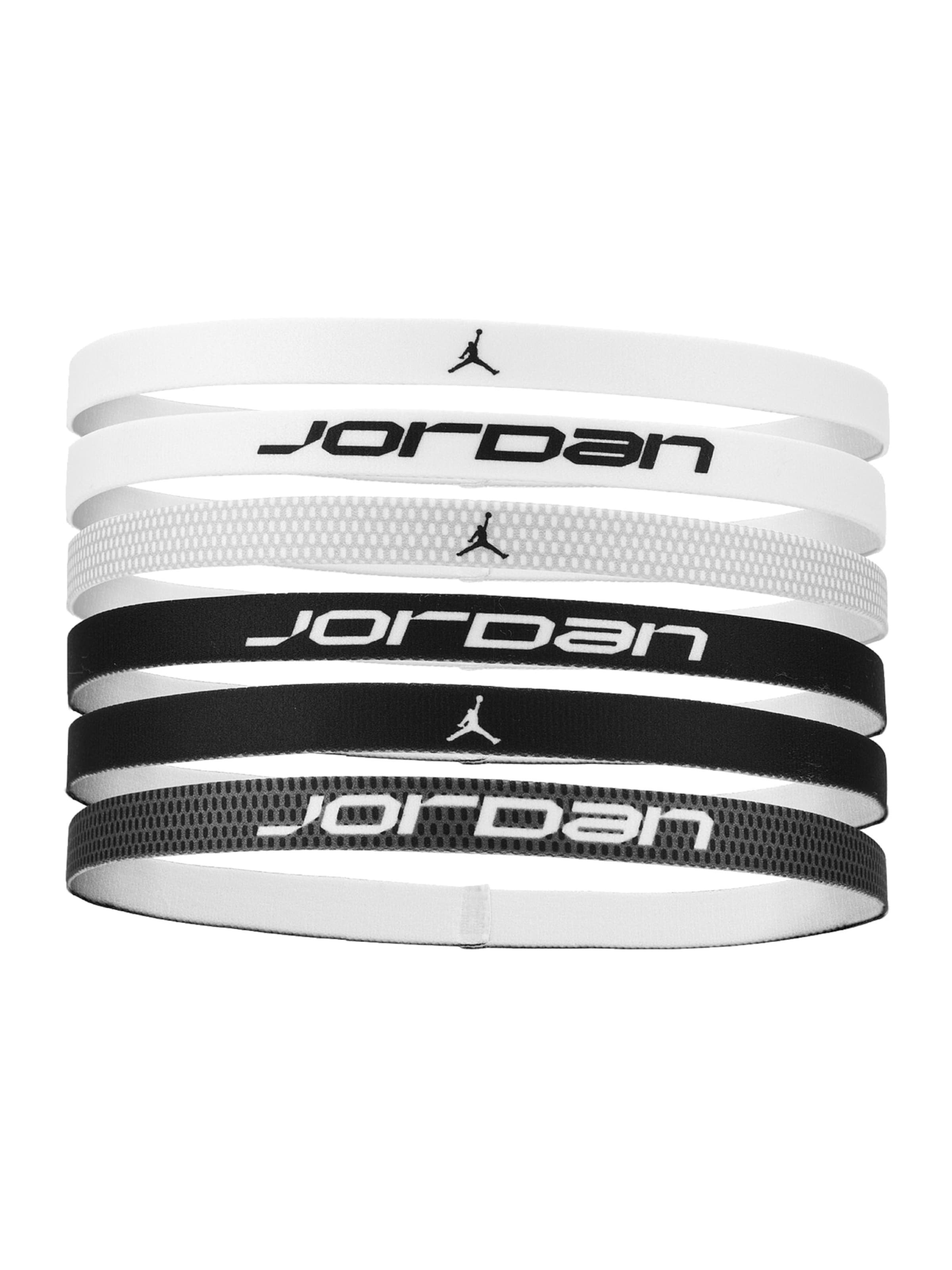 Jordan Αθλητική κορδέλα μετώπου σε μαύρο / λευκό, Άποψη προϊόντος