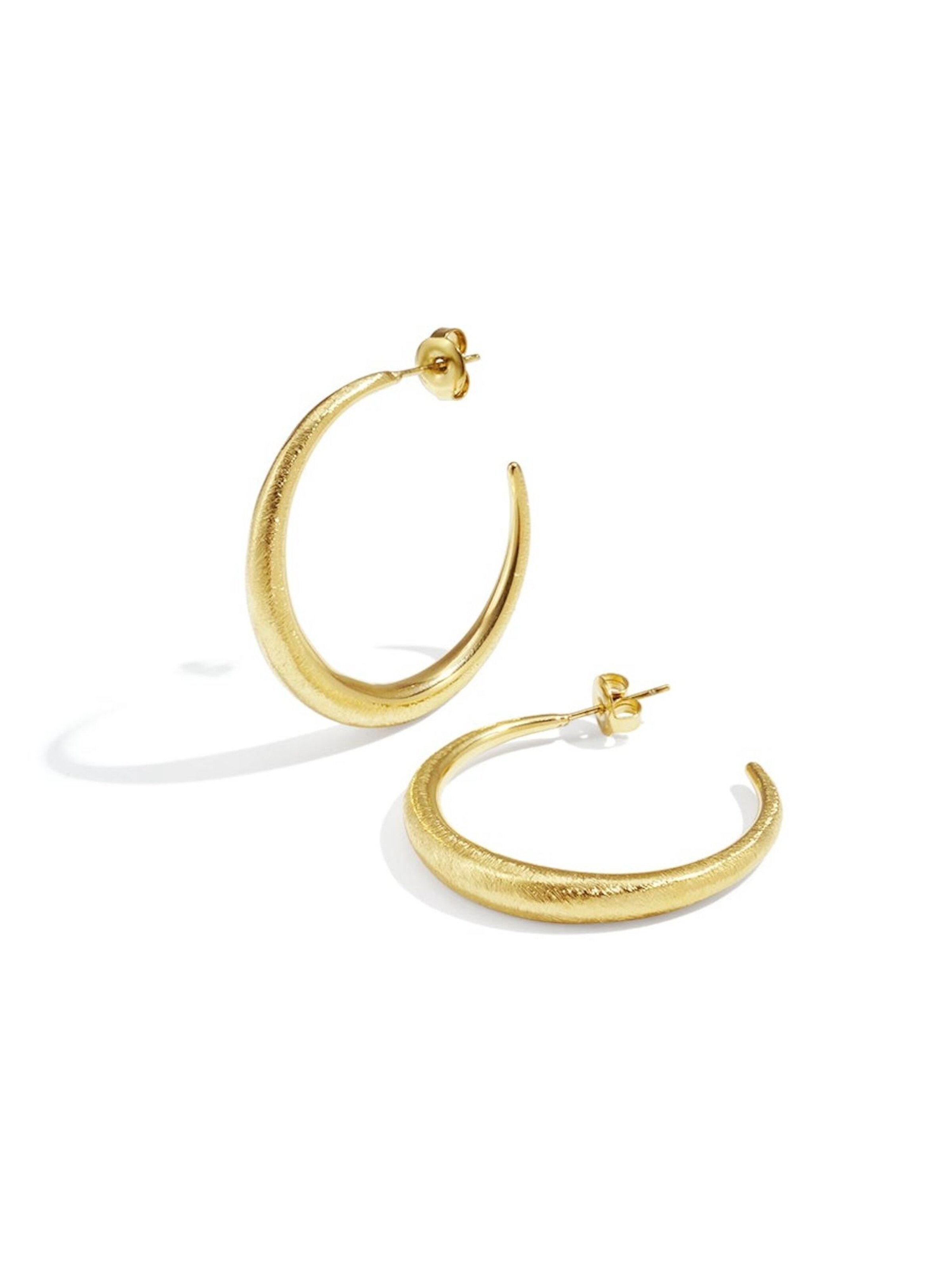 Boucles d'oreilles 'HARPER' Cala Rose en or : devant