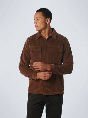 No Excess Regular fit Button Up Shirt in Brown: front